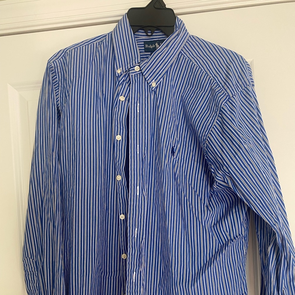Mens Ralph Lauren Polo Button Down Size 16.5/34-35